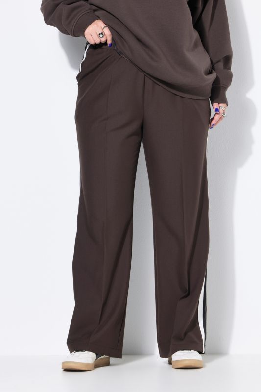 Side Stripe Elastic Waist Pants