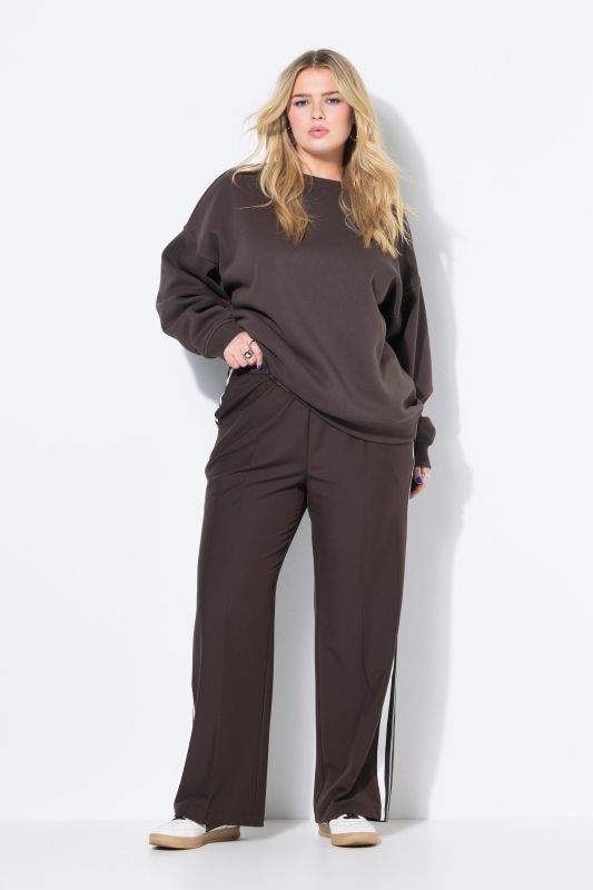 Side Stripe Elastic Waist Pants