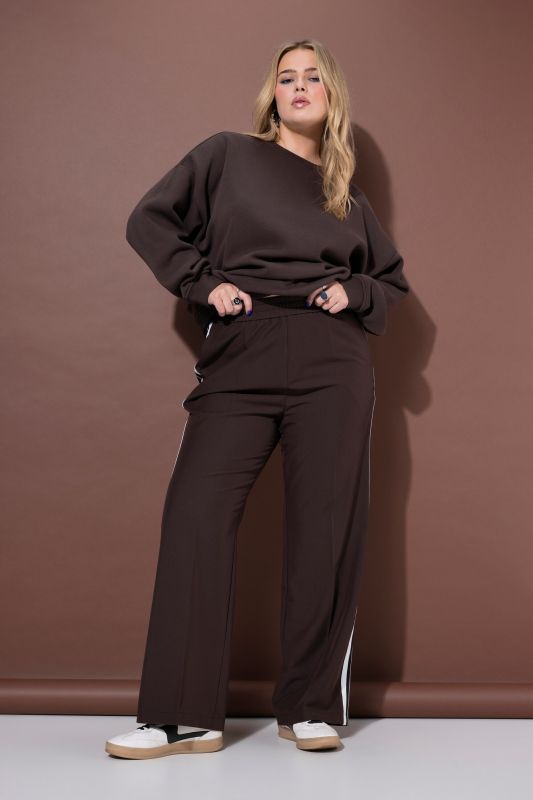 Side Stripe Elastic Waist Pants