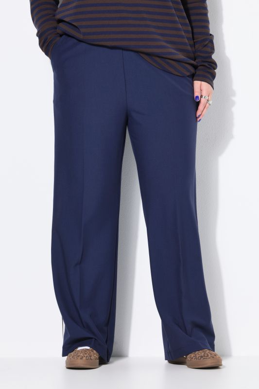 Side Stripe Elastic Waist Pants