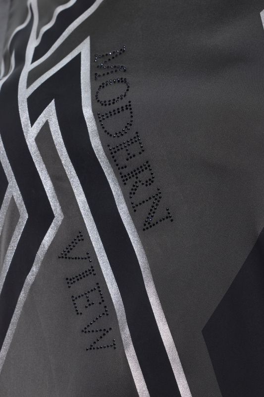 Diamond Graphic Mixed Material Tee