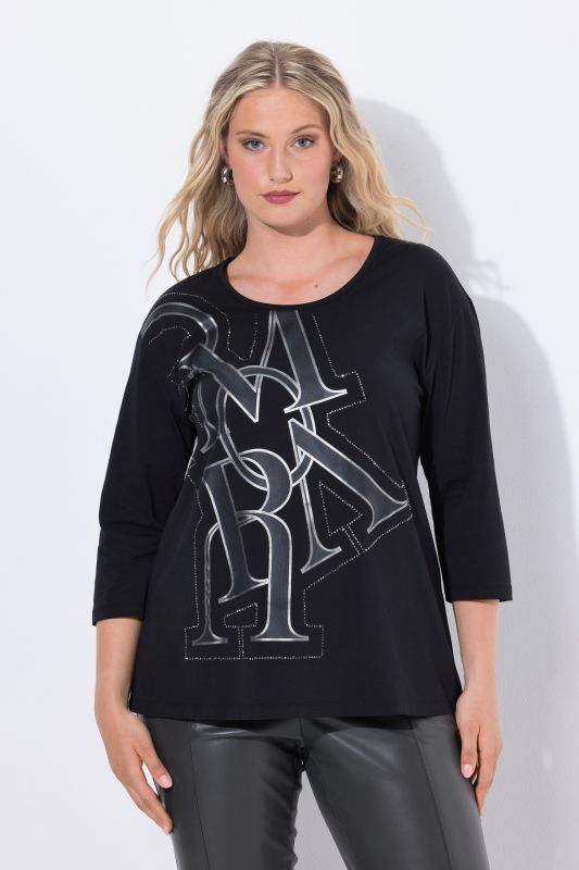 UPMV Letter Graphic 3/4 Sleeve Tee