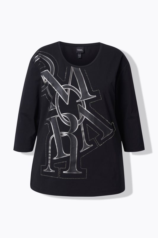 UPMV Letter Graphic 3/4 Sleeve Tee