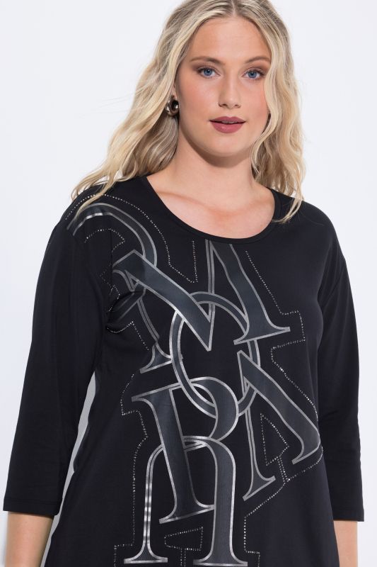 UPMV Letter Graphic 3/4 Sleeve Tee