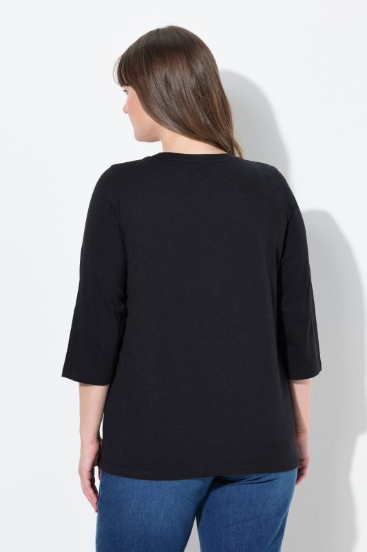 Eco Cotton 3/4 Sleeve Graphic Tee