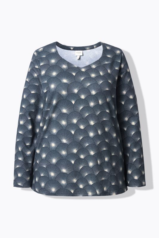 Eco Cotton Dandelion Print Long Sleeve Tee