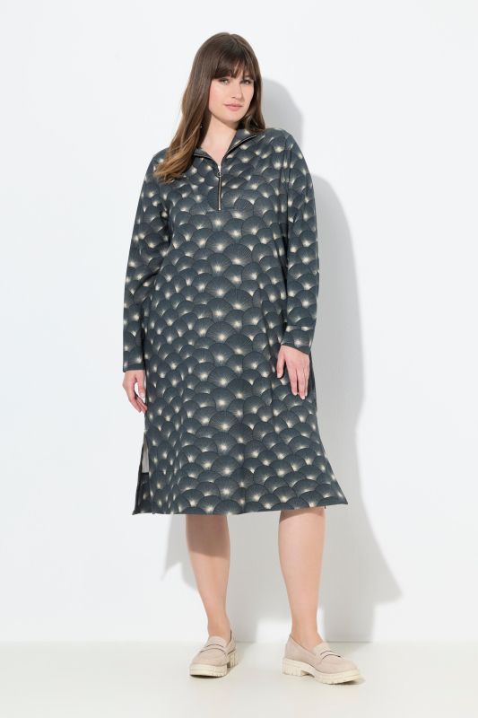 Eco Cotton Dandelion Print Sweatshirt Dress