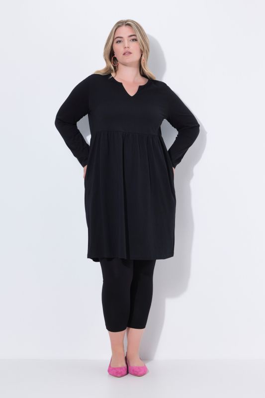 Empire Knit A-Line Pocket Dress