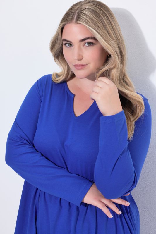 Empire Knit A-Line Pocket Dress