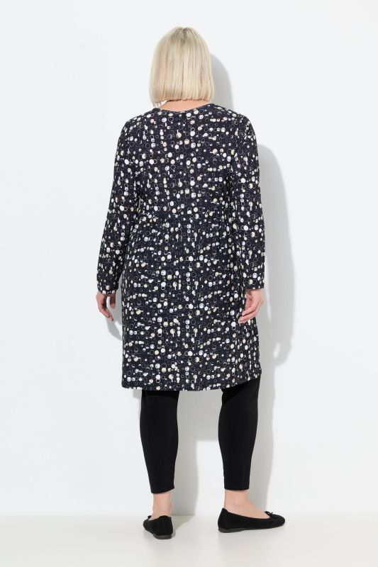 Matte Jersey Bubble Print A-Line Pocket Dress