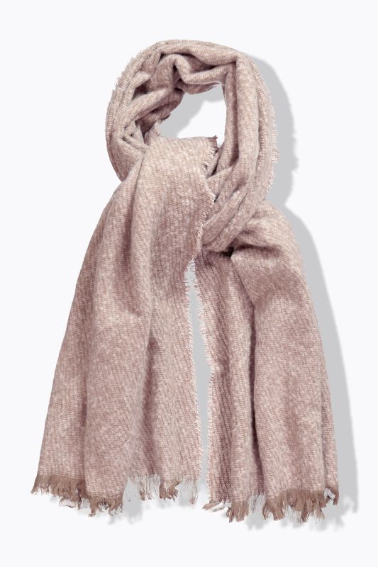 Fringed Hem Knit Scarf