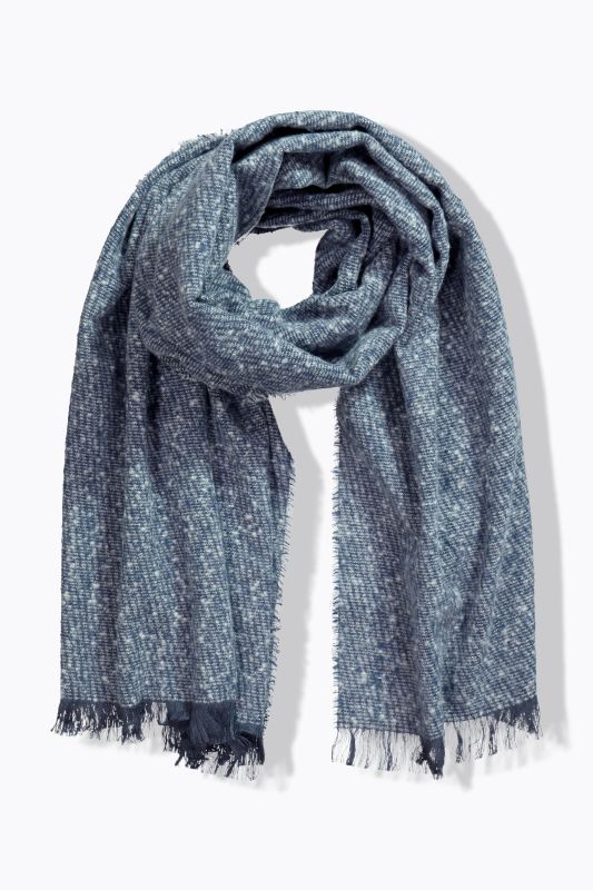 Fringed Hem Knit Scarf