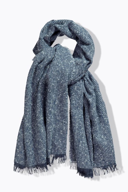 Fringed Hem Knit Scarf