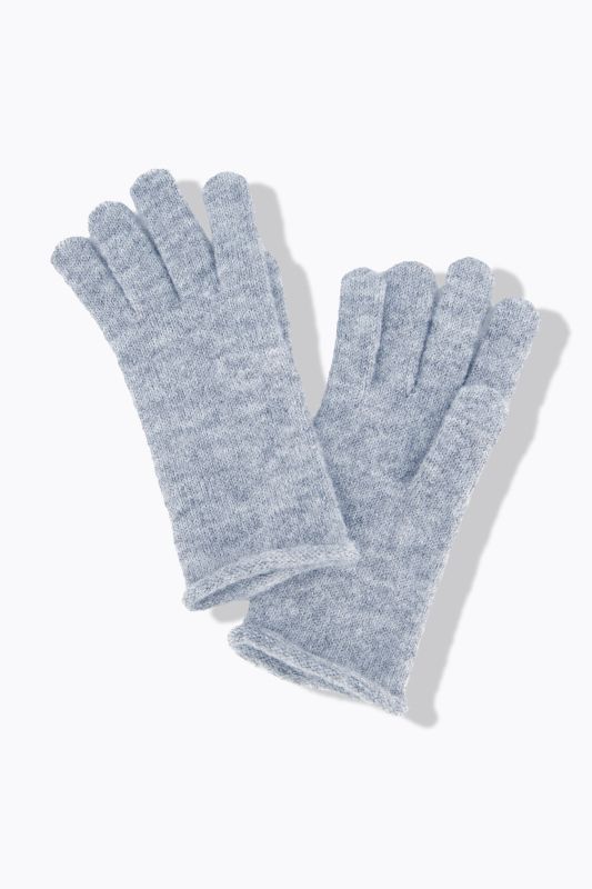 Knit Rolled Edge Gloves