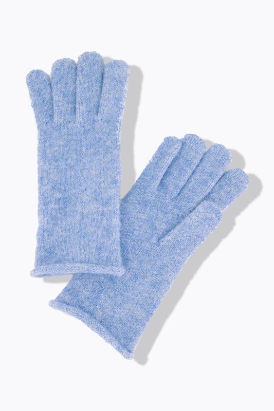 Knit Rolled Edge Gloves