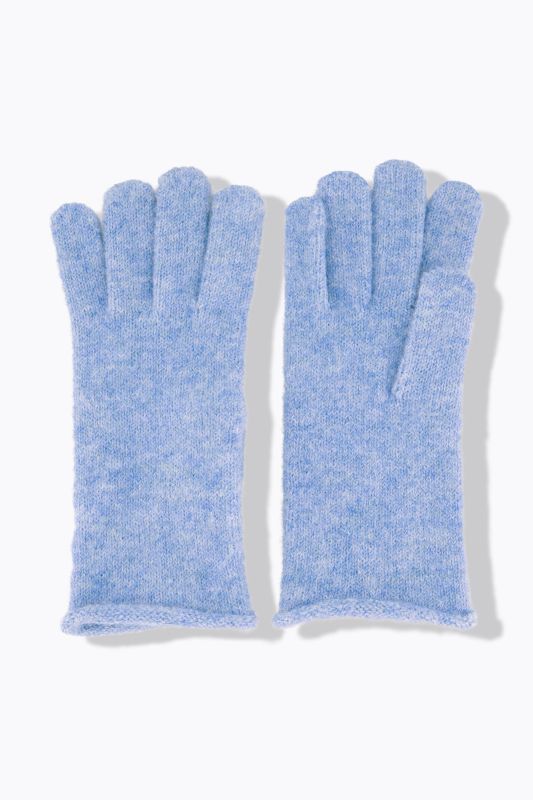 Knit Rolled Edge Gloves