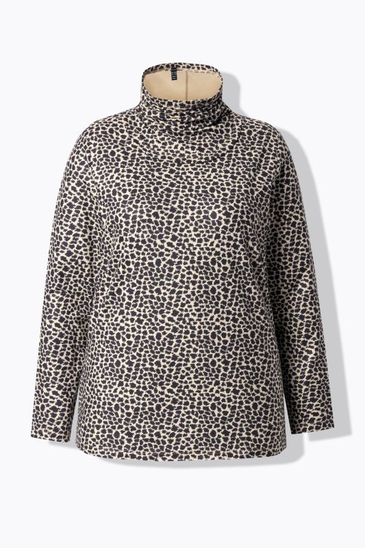 Leopard Print Long Sleeve Ski Tee