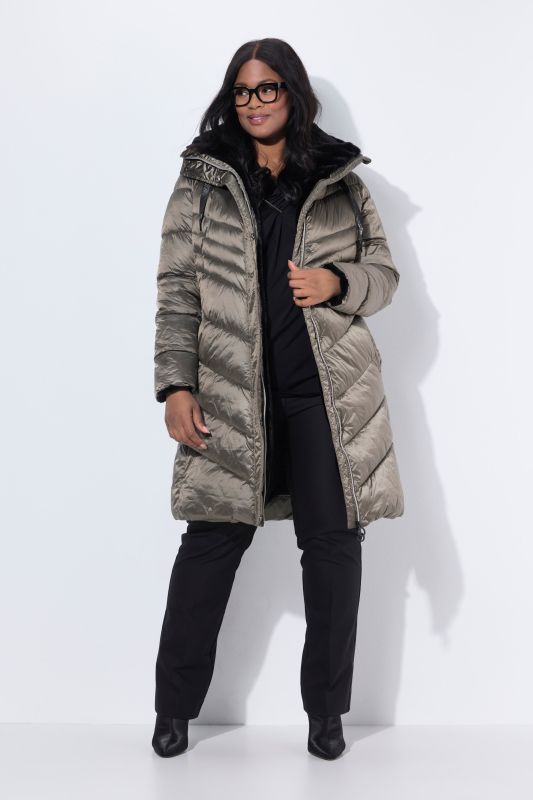 HYPRAR Metallic Quilted Coat