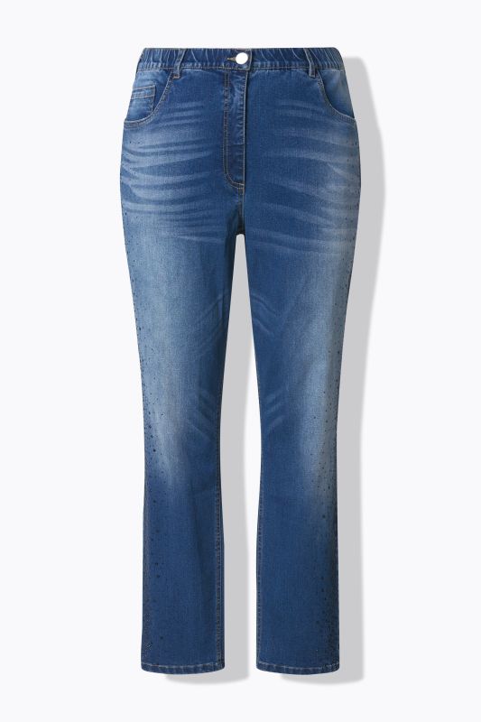 Rhinestone Detail Stretch Fit Jeans