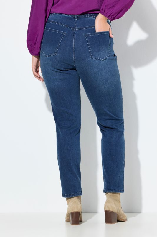 Rhinestone Seam Stretch Fit Jeans