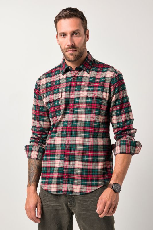 Check flannel shirt