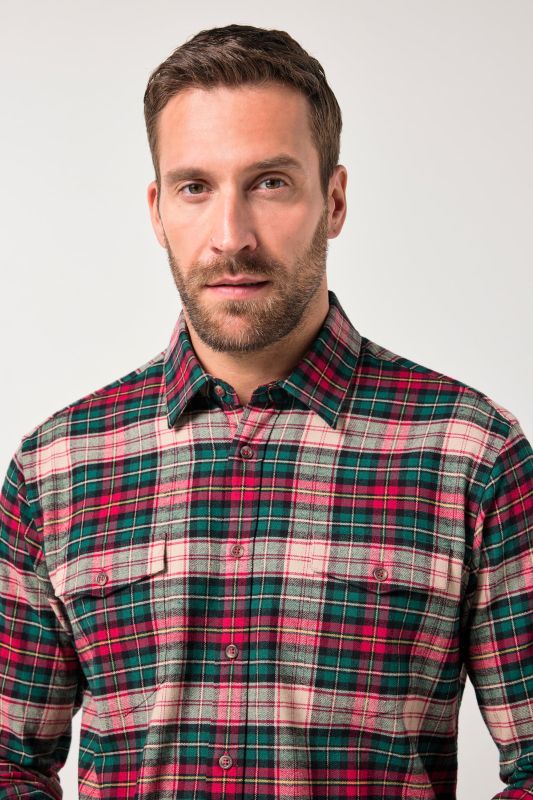 Check flannel shirt