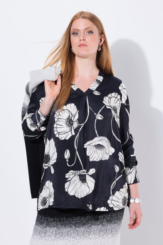 Блуза с ботанически принт