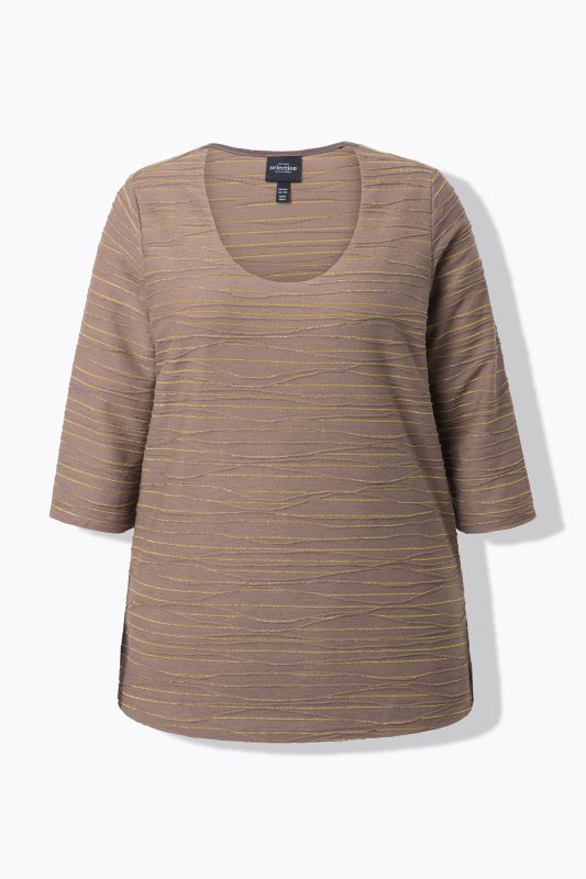 Тениска с бляскави вълни