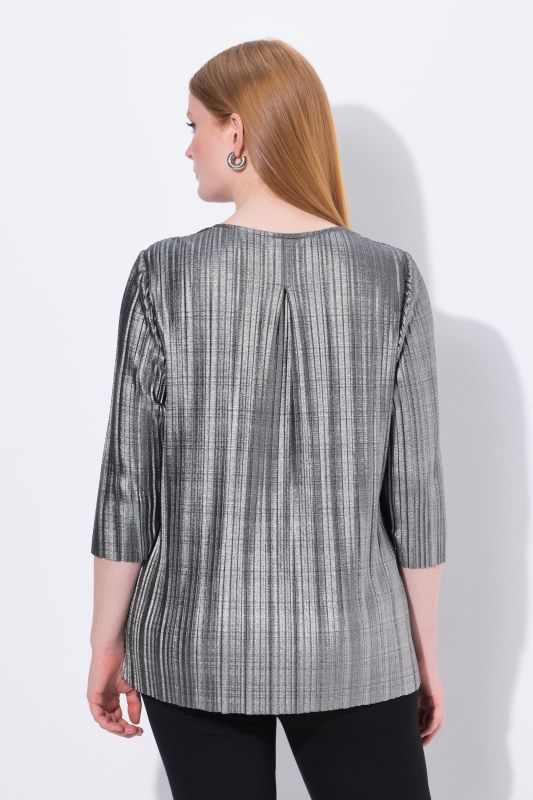 Туника сребърна с плисе