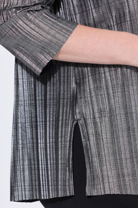 Туника сребърна с плисе