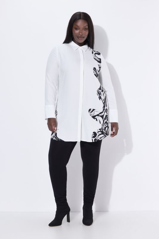 Риза с графични мотиви