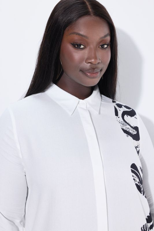 Риза с графични мотиви