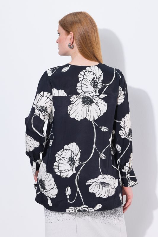 Блуза с ботанически принт