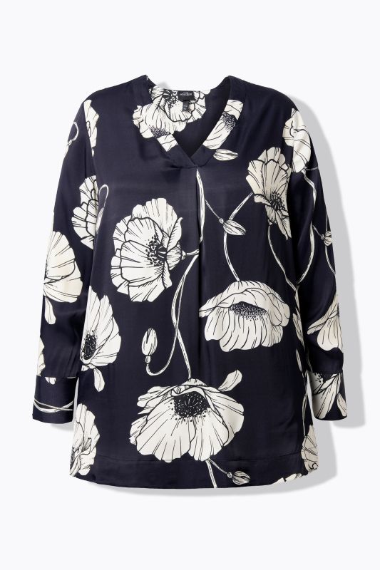 Блуза с ботанически принт