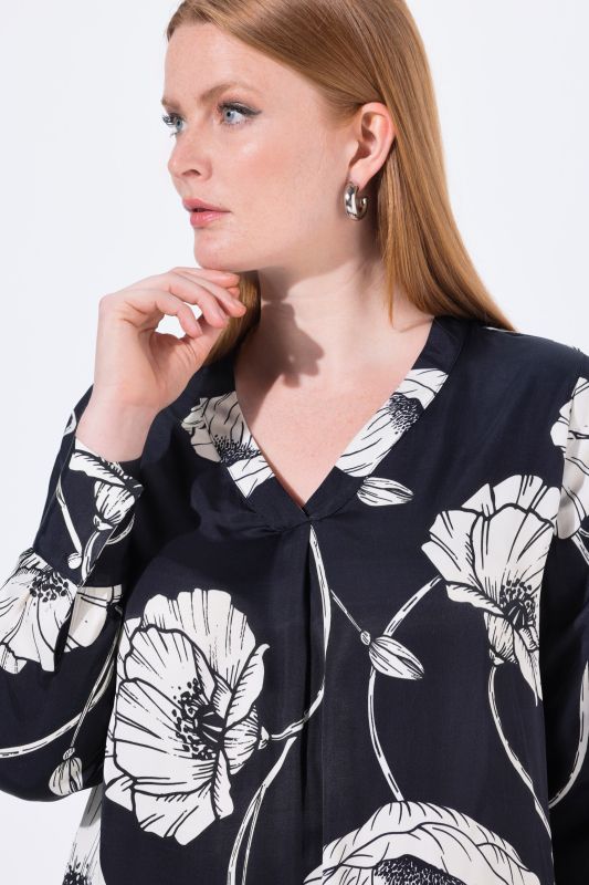 Блуза с ботанически принт