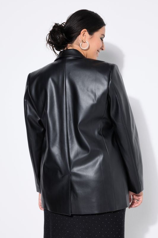 Блейзър с кожена визия