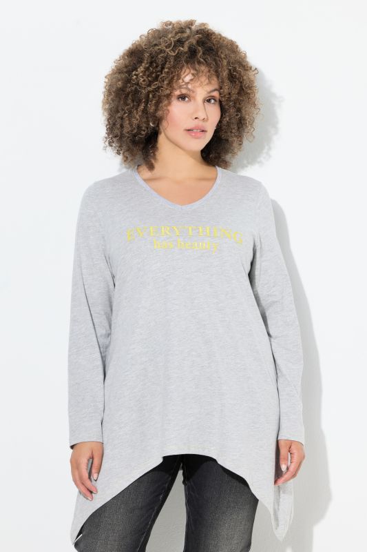 Тениска с асиметричен подгъв