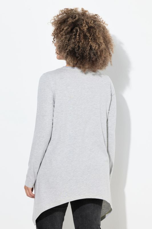 Тениска с асиметричен подгъв