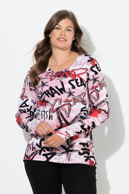 Тениска с принт на графити