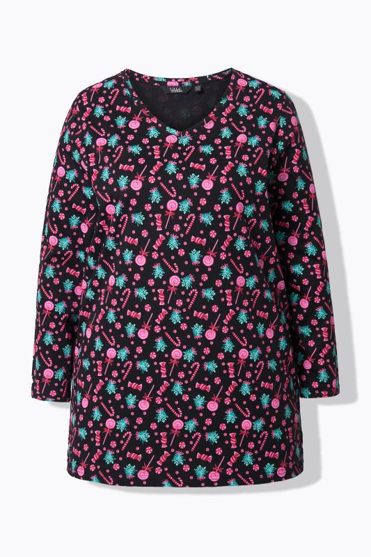 Туника с коледен принт