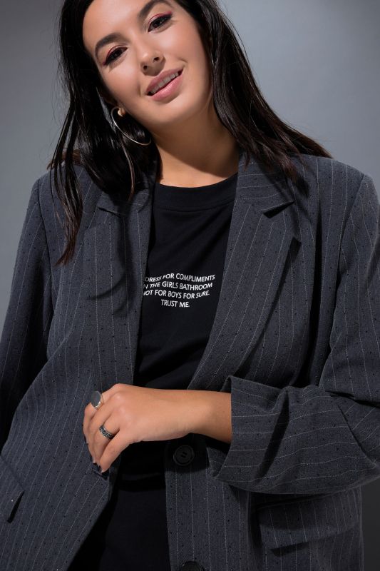 Блейзър бляскав с райета