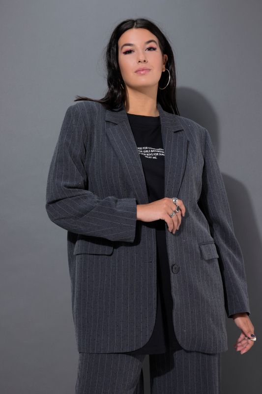 Блейзър бляскав с райета