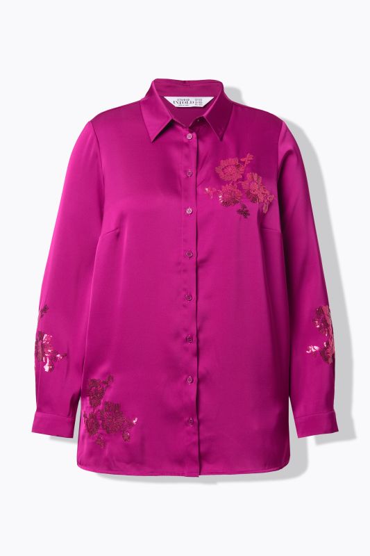 Риза с пайетени акценти