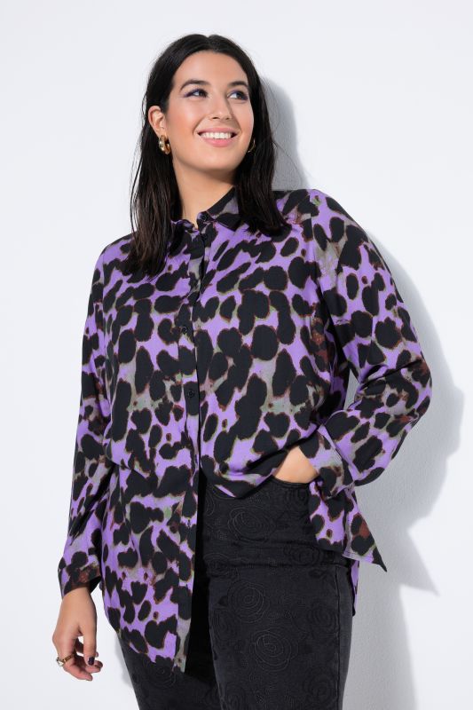 Риза с леопардов принт