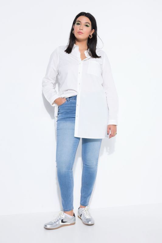 Дънки с тясна кройка и пран ефект