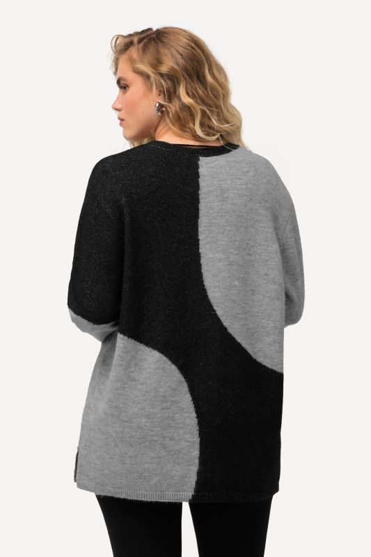 Пуловер с блокови акценти