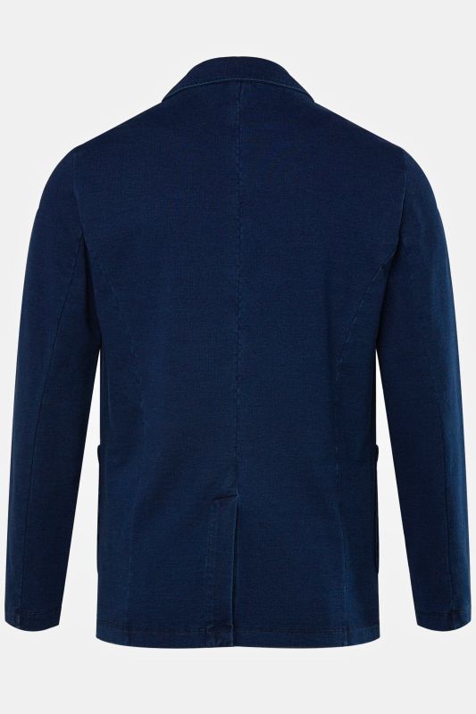 Sweat fabric jacket, vintage look, lapel, up to 8 XL