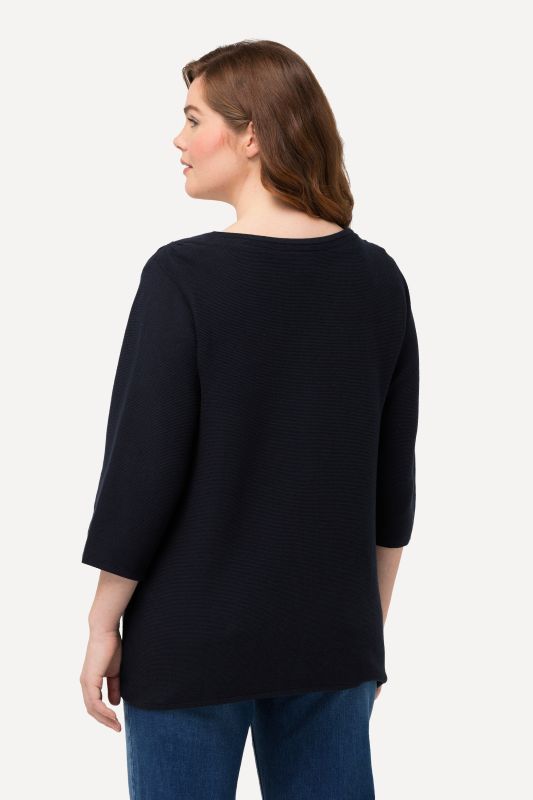 Eco Cotton 3/4 Sleeve V-Neck Cardigan