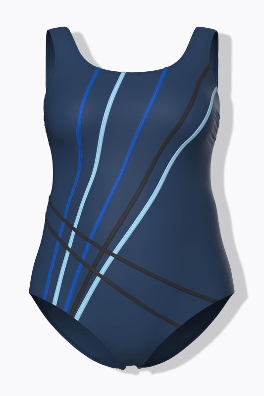 Бански спортен с райета