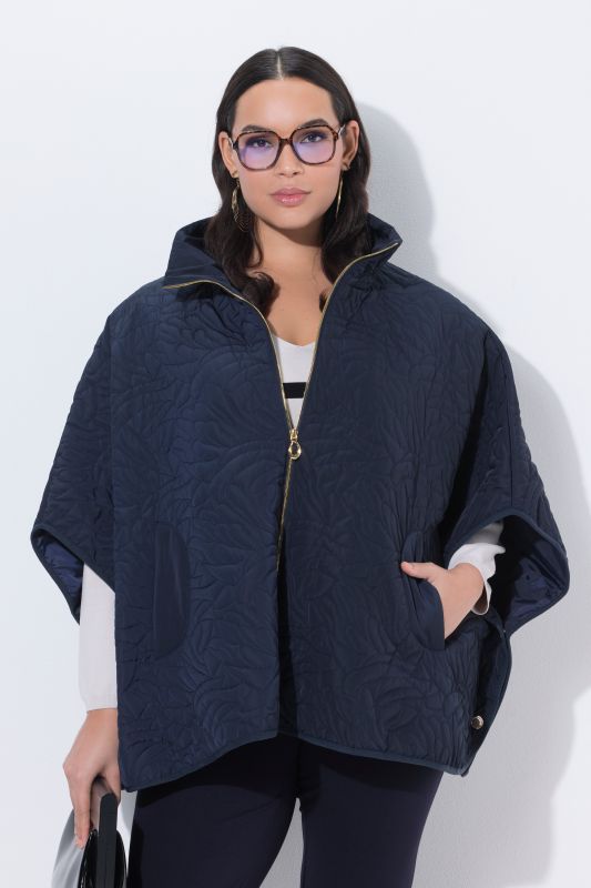 Floral Quilted Poncho